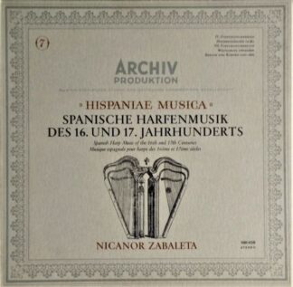 Archiv Produktion 198 458 - Nicanor Zabaleta - Spanische Harfenm