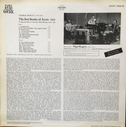 Telefunken SAWT 9568-B - Thomas Morley - The First Booke Of Ayre - Image 2