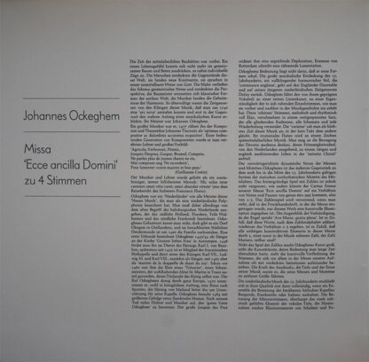 Harmonia Mundi 2521512-1 - Johannes Ockeghem,Pro Cantione Antiqu - Image 3