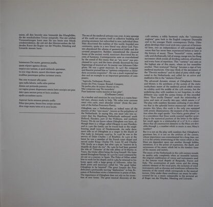 Harmonia Mundi 2521512-1 - Johannes Ockeghem,Pro Cantione Antiqu - Image 4