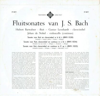 Telefunken LT-6611 - Johann Sebastian Bach, Hubert Barwahser, Gu - Image 4