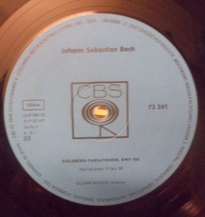 CBS 72 261 - Glenn Gould, Johann Sebastian Bach - Goldberg - Var - Image 4