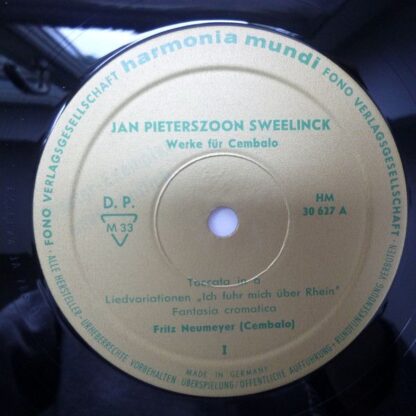 Harmonia Mundi HM 30627 - Jan Pieterszoon Sweelinck, Fritz Neume - Image 3