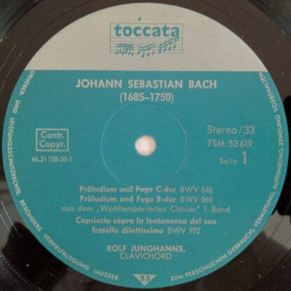 FSM FSM 53619 toc - Johann Sebastian Bach, Rolf Junghanns - Präl - Image 3
