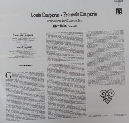 Nonesuch Records NON 32 805 - Louis Couperin, François Couperin, - Image 3