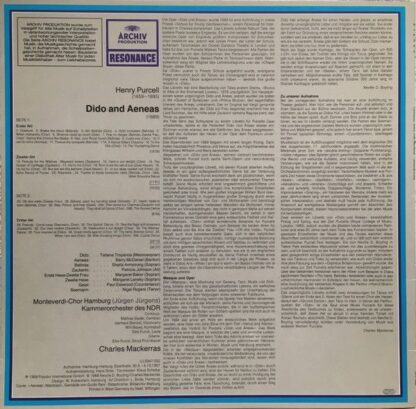 Archiv Produktion 2547 032 - Henry Purcell, Tatiana Troyanos, Ba - Image 2