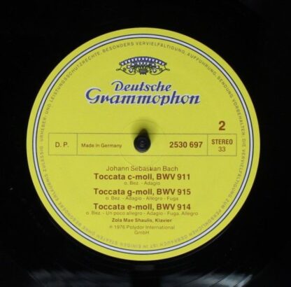 Deutsche Grammophon 2530 697 - Zola Shaulis, Johann Sebastian Ba - Image 4
