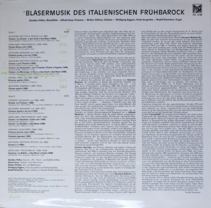 FSM FSM 53 008 - Günther Höller, Alfred Sous - Bläsermusik Des I - Image 2