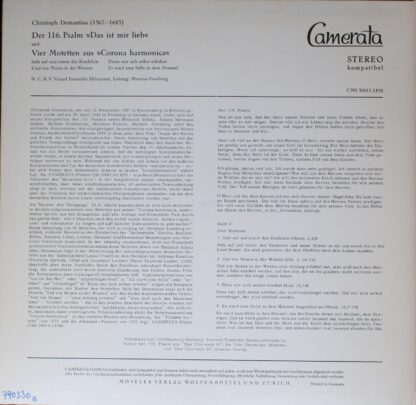 Camerata (2) CMS 30015 LPM - Christopher Demantius, NCRV Vocaal - Image 2