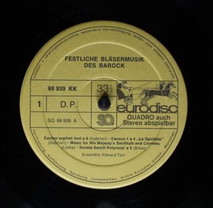 Eurodisc 88 939 KK - The Edward Tarr Brass Ensemble, Giovanni Ga - Image 3