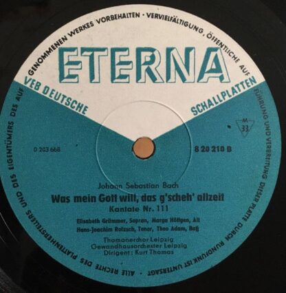 Eterna 8 20 210 - Johann Sebastian Bach, Elisabeth Grümmer, Marg - Image 5