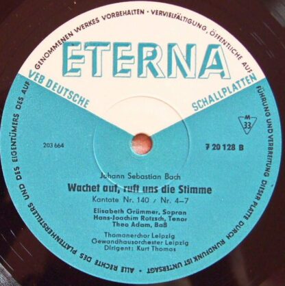 Eterna 7 20 128 - Johann Sebastian Bach - Wachet Auf, Ruft Uns D - Image 4