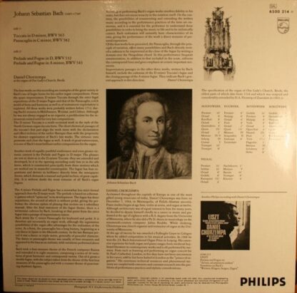 Philips 6500 214 - Johann Sebastian Bach, Daniel Chorzempa - Org - Image 2