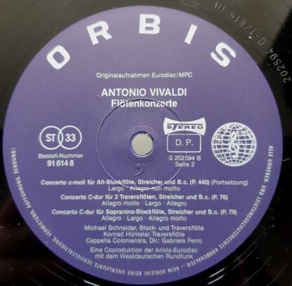 Orbis 91 614 8 - Antonio Vivaldi, Michael Schneider (2), Cappell - Image 4