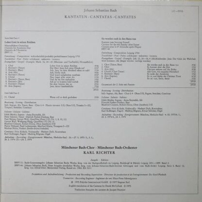 Archiv Produktion 2533 355 - Johann Sebastian Bach, Edith Mathis - Image 7