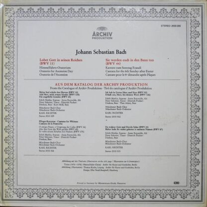 Archiv Produktion 2533 355 - Johann Sebastian Bach, Edith Mathis - Image 8