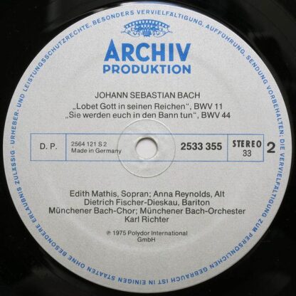 Archiv Produktion 2533 355 - Johann Sebastian Bach, Edith Mathis - Image 10