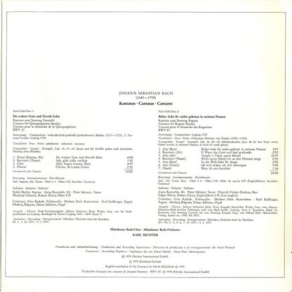 Archiv Produktion 2533 313 - Johann Sebastian Bach, Edith Mathis - Image 8