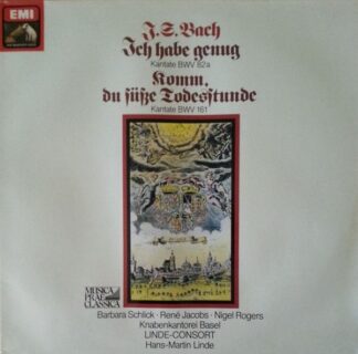 EMI 1C 065-43 076 - Johann Sebastian Bach, Barbara Schlick, René