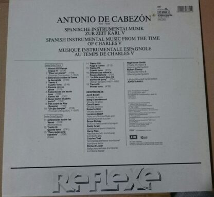 His Master's Voice 27 0385 1 - Hespèrion XX, Antonio de Cabezón - Image 2