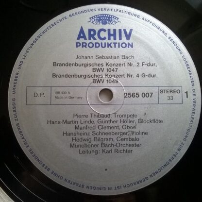 Archiv Produktion 2723 010 - Johann Sebastian Bach, Münchener Ba - Image 5
