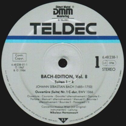 TELDEC 6.48238 - Johann Sebastian Bach, Concentus Musicus Wien, - Image 6