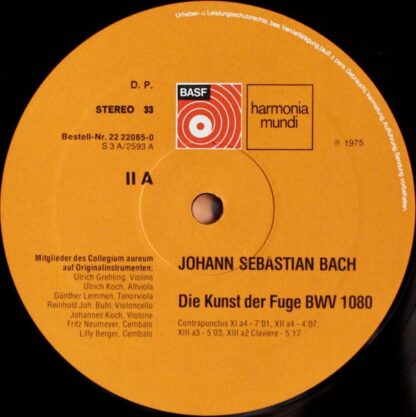 BASF 22 22085-0 - Johann Sebastian Bach, Collegium Aureum - Die - Image 5