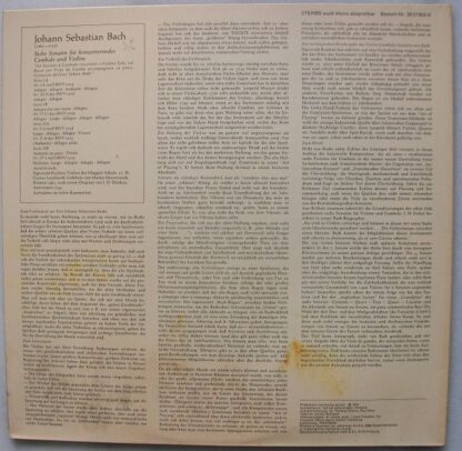 BASF 39 21955-0 - Johann Sebastian Bach, Sigiswald Kuijken, Gust - Image 2