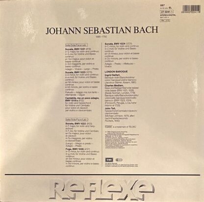 His Master's Voice 27 0241 1 - Johann Sebastian Bach, London Bar - Image 2