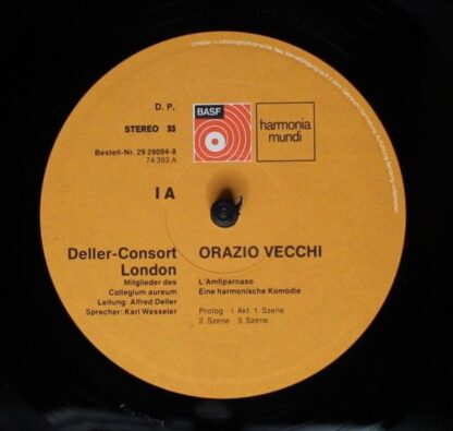 BASF 29 29094-8 - Orazio Vecchi, Deller Consort, Collegium Aureu - Image 5