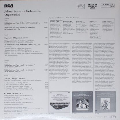 RCA Red Seal RL 30382 - Johann Sebastian Bach, Gustav Leonhardt - Image 2