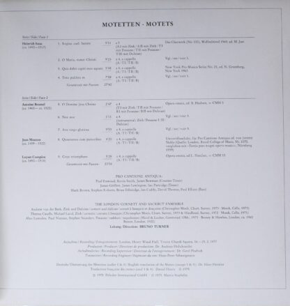 Archiv Produktion 2533 378 - Heinrich Isaac, Antoine Brumel, Jea - Image 3