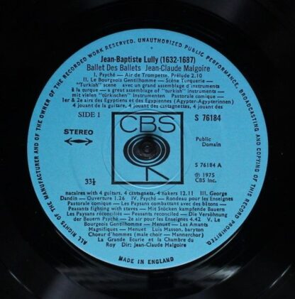 CBS Masterworks CBS 76184 - La Grande Ecurie Et La Chambre Du Ro - Image 5