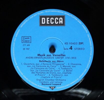 DECCA 6.48061 - Jean-Baptiste Lully, Jean-Philippe Rameau, André - Image 8