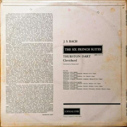 L'Oiseau-Lyre SOL 60039 - Johann Sebastian Bach, Thurston Dart - - Image 2