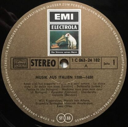 His Master's Voice 1C 063-24 182 - Syntagma Musicum, Kees Otten - Image 3