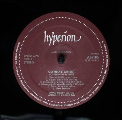 hyperion A66106 - Emma Kirkby, Anthony Rooley, Claudio Monteverd - Image 4