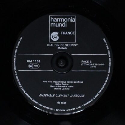 Harmonia Mundi HM 1131 - Claudin de Sermisy, Ensemble Clément Ja - Image 5