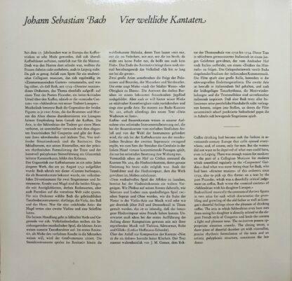 Harmonia Mundi CVH 330 - Johann Sebastian Bach, Elly Ameling, Ge - Image 4