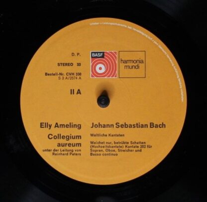 Harmonia Mundi CVH 330 - Johann Sebastian Bach, Elly Ameling, Ge - Image 7