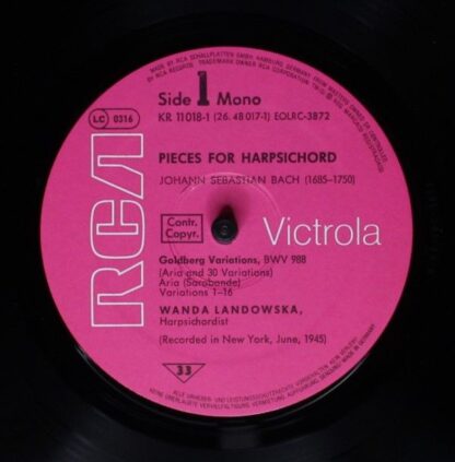 RCA Victrola KR 11018/1-2 - Johann Sebastian Bach, Wanda Landows - Image 5