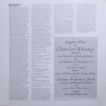 Intercord INT 180.846 - Johann Sebastian Bach, Christiane Jaccot - Image 4