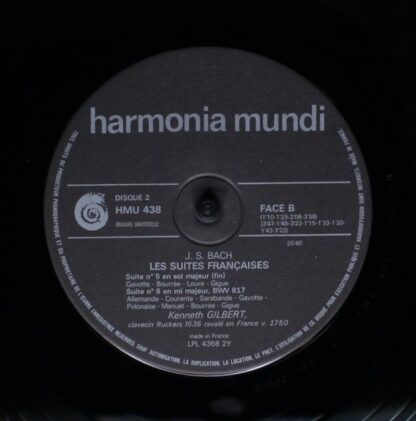 Harmonia Mundi HMU 438 - Johann Sebastian Bach, Kenneth Gilbert - Image 8