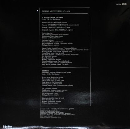 harmonia mundi France HM 1108 - Claudio Monteverdi, Les Arts Flo - Image 2