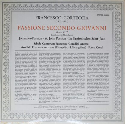 Archiv Produktion 2533 301 - Francesco Corteccia, Schola Cantoru - Image 2