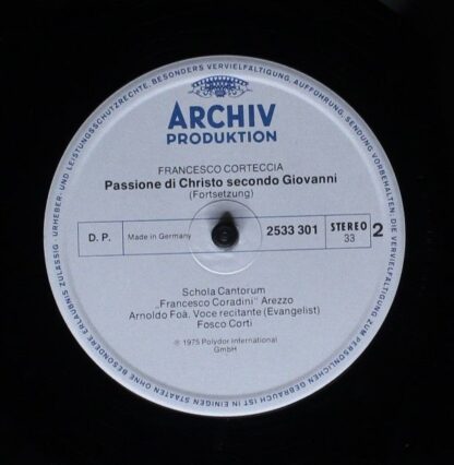 Archiv Produktion 2533 301 - Francesco Corteccia, Schola Cantoru - Image 6