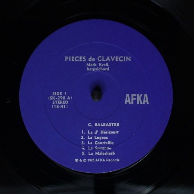 AFKA SK 298 - Claude Balbastre, François Couperin, Jacques Duphl - Image 3