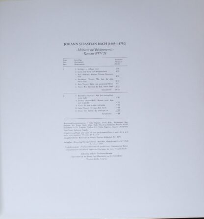 Archiv Produktion 2533 049 - Johann Sebastian Bach, Edith Mathis - Image 3