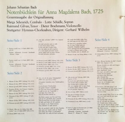 Intercord INT 180.858 - Johann Sebastian Bach, Marga Scheurich, - Image 3
