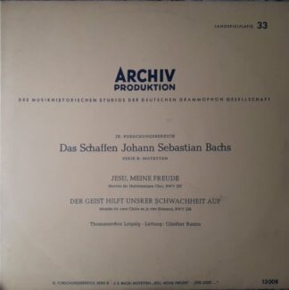 Archiv Produktion 13 008 - Johann Sebastian Bach, Thomanerchor,